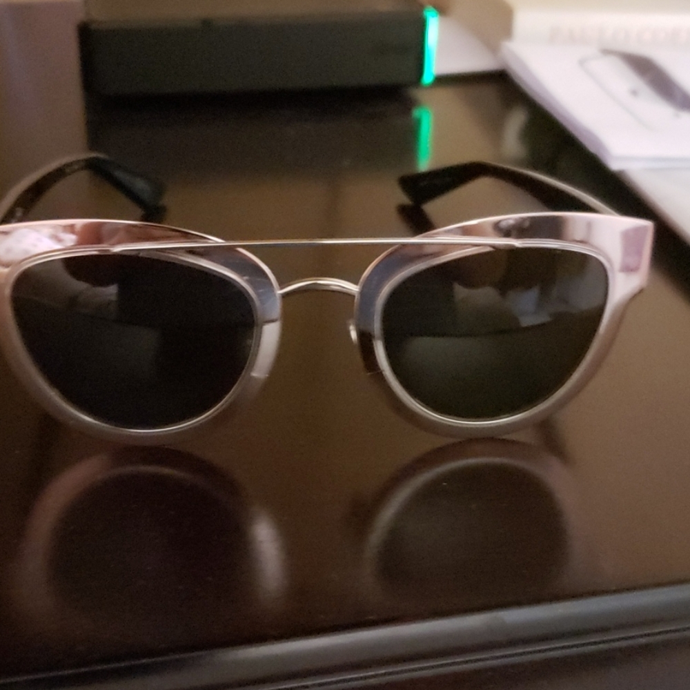 Christian Dior " Dior Chromic" Silver Metal Sungla